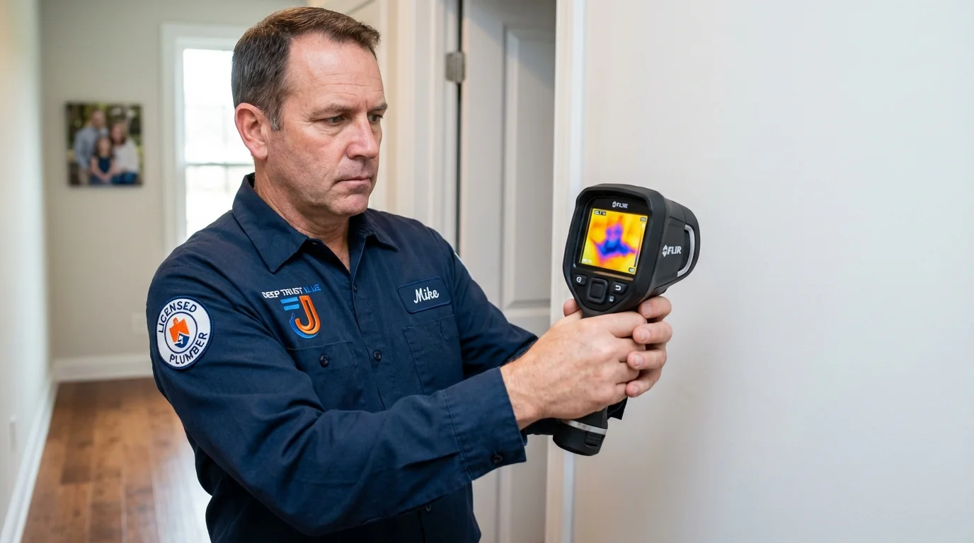 Thermal imaging leak detection by Johns Plumbing LLC in White Oak